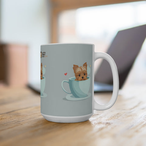 Yorkshire Terrier Yorkie Dog Mug, Coffee Mug, and Tea Cup - Teacup Series III of IV