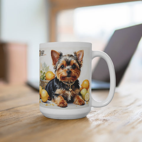 Yorkshire Terrier Yorkie Dog Lemon Mug, Coffee Mug, and Tea Cup