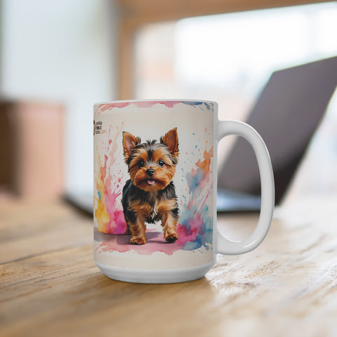 Yorkshire Terrier Yorkie Dog Colorful Coffee Mug or Tea Cup