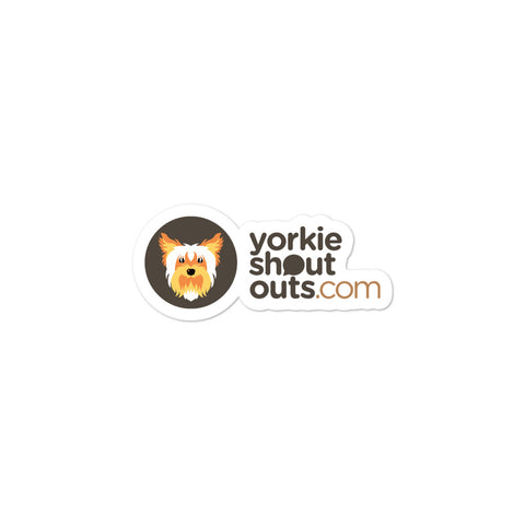 Bubble-free stickers - YorkieShoutOuts.com